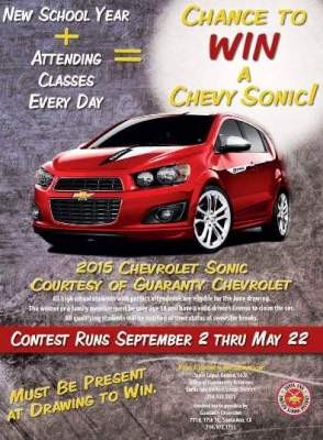SAUSD Free Car Contest