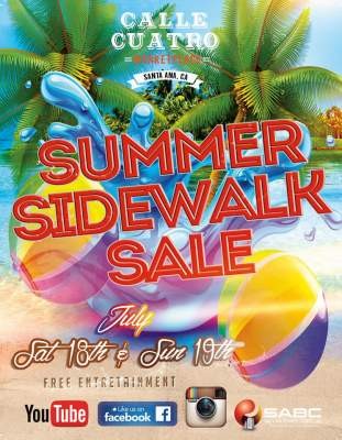 4th Street Sidewalk Summer Sale