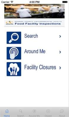 OC Restaurant Food Safety App