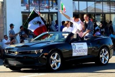 David Benavides at the 2015 Fiestas Patrias Parade