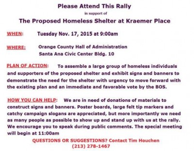 homeless rally