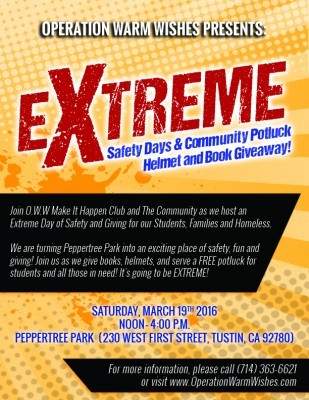 Extreme Safety Days and Community Potluck