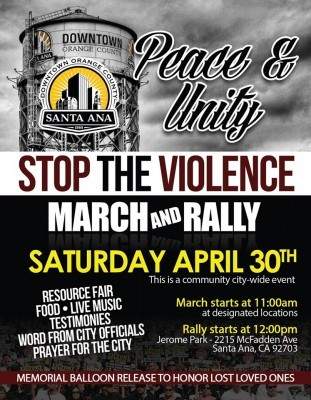 Santa Ana Stop the Violence Rally