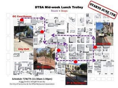 DTSA Lunch Trolley Stops