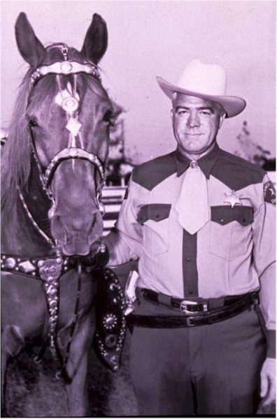 Sheriff James Musick and his horse