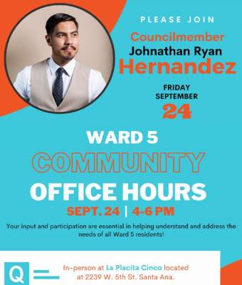 Councilmember Johnathan Ryan Hernandez - Ward 5 - City of Santa Ana