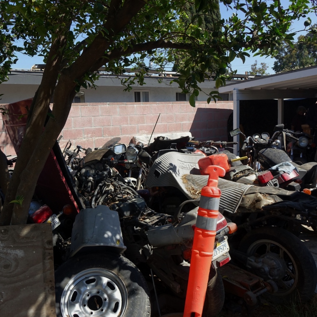 Santa ana code enforcement hauled off 30 junk vehicles from a residence