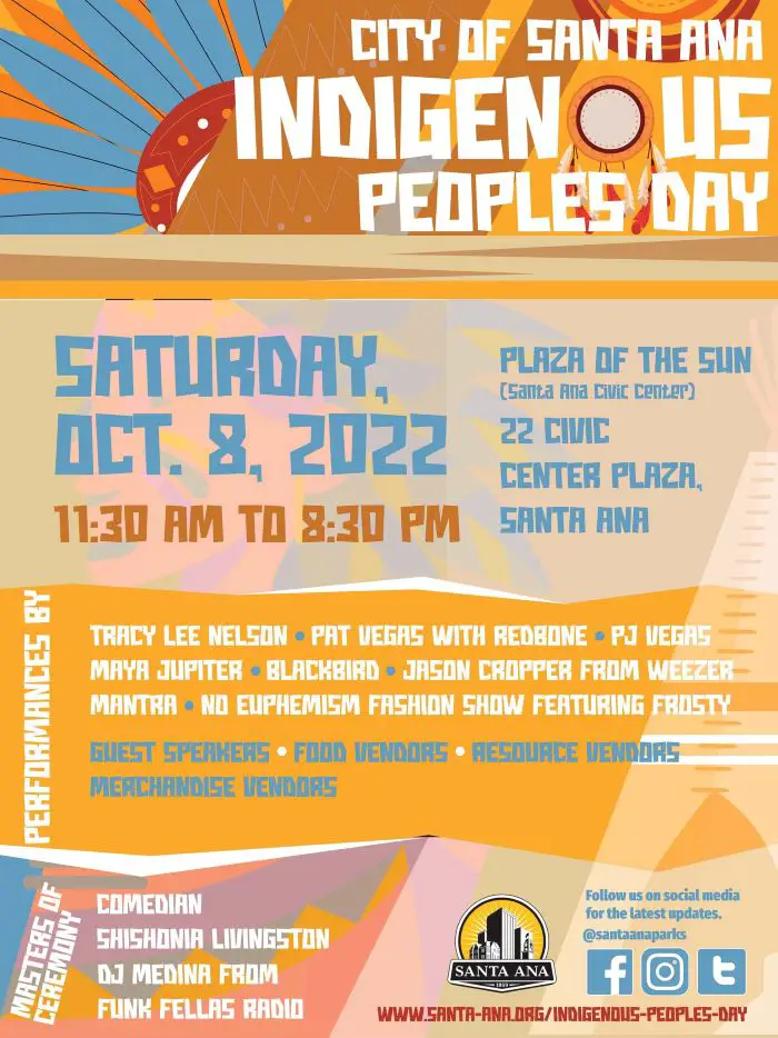 Activities announced for Indigenous Peoples Day