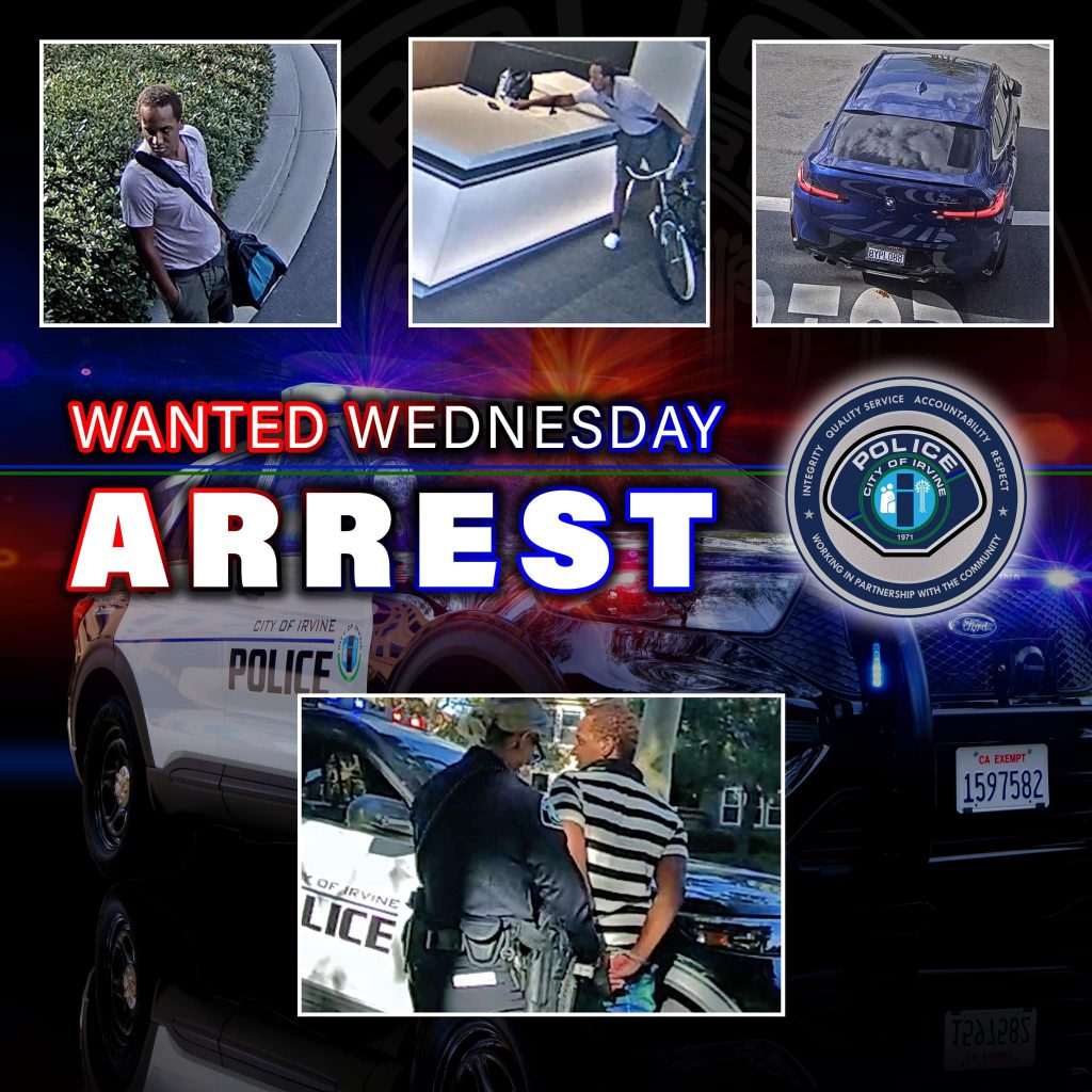 Probationer arrested again for auto theft by the Irvine Police - New ...