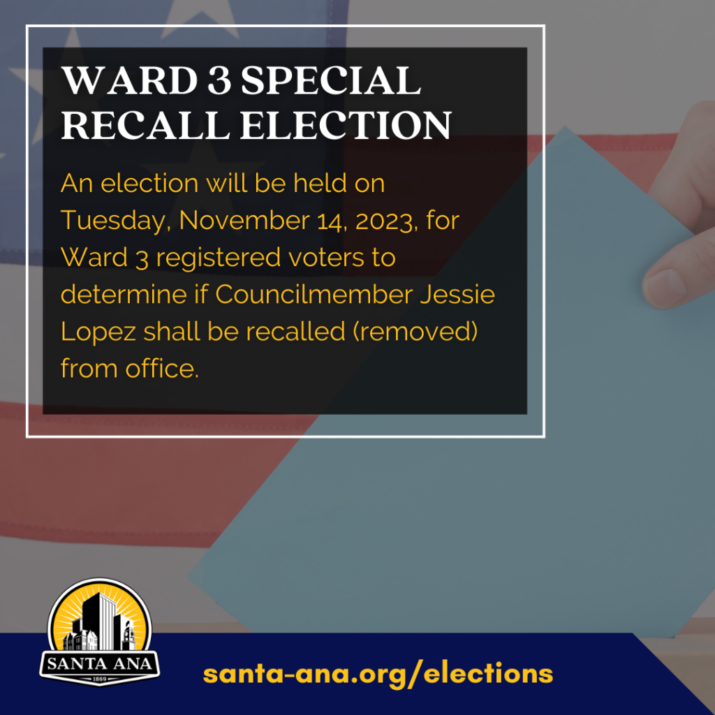 The recall election of Santa Ana Mayor Pro Tem Jessie Lopez has been ...