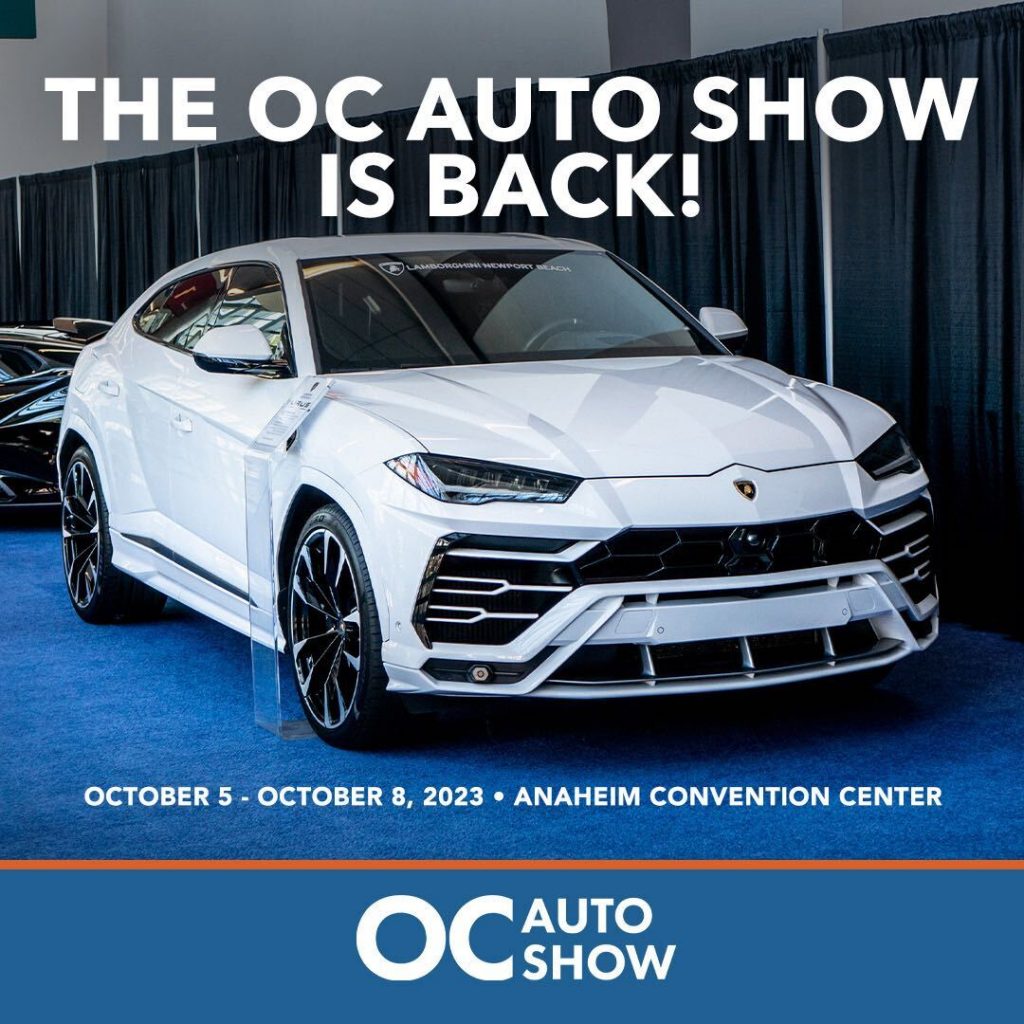 The OC Auto Show set for Oct. 5 to 8 at the Anaheim Convention Center