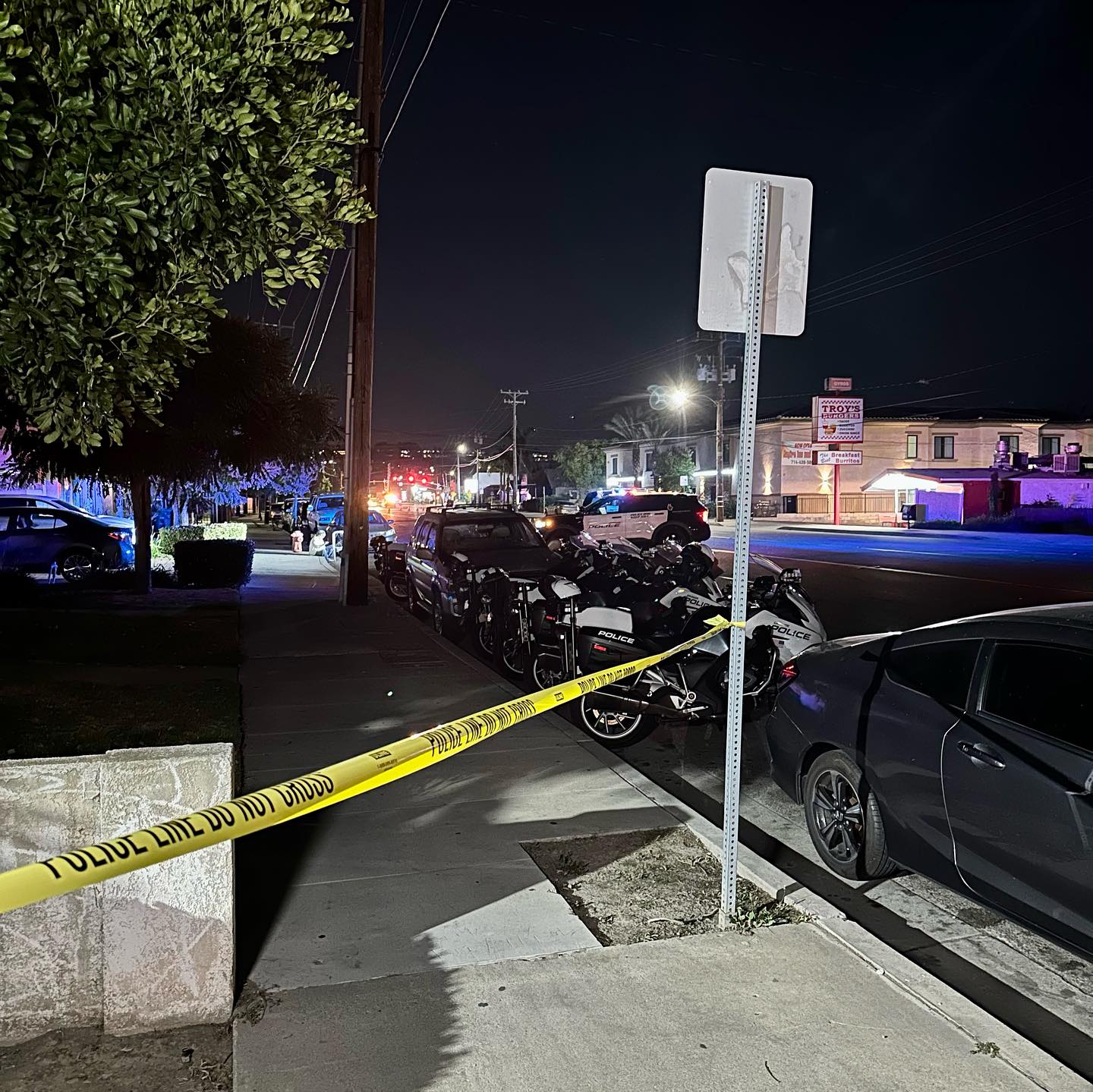 A pedestrian was struck and killed by a vehicle in Orange last night