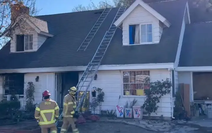 Firefighters contained a residential fire in Garden Grove to one room ...