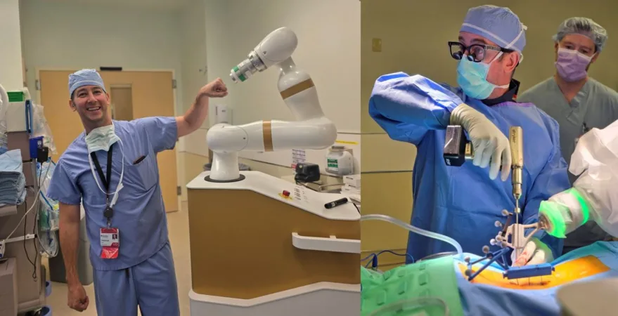 O.C. hospital performs world’s first spine surgery using 'open' spine robot