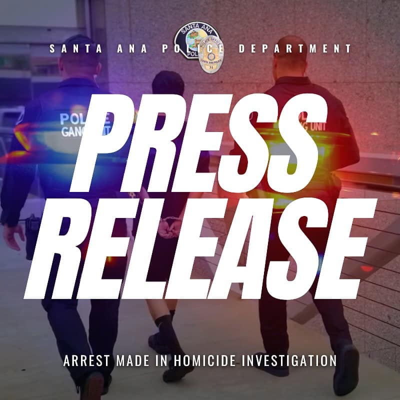 The SAPD arrested a 19-year-old murder suspect - New Santa Ana