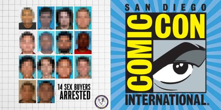 14 arrested in state crackdown on perverts at the San Diego Comic Con