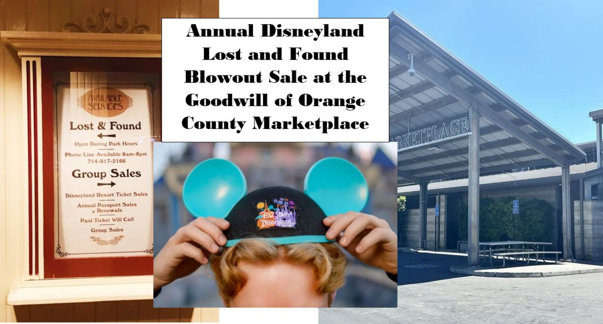 Annual Disneyland Lost and Found Blowout Sale set for Aug. 3 at the Goodwill of Orange County Marketplace in Santa Ana