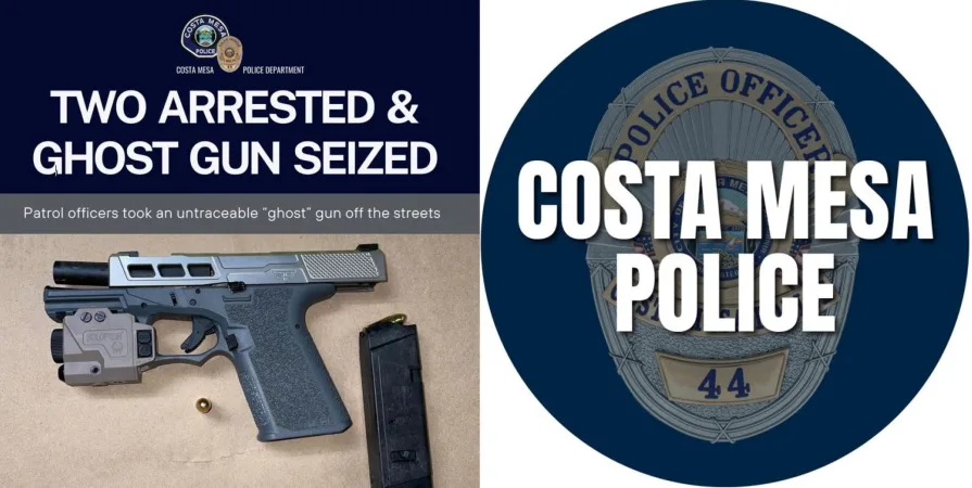 Police seized meth and a ghost gun and arrested two suspects after a fight in Costa Mesa