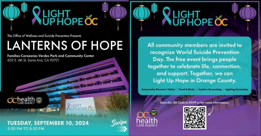 OC Health Care Agency launches 3rd annual Light Up Hope OC campaign