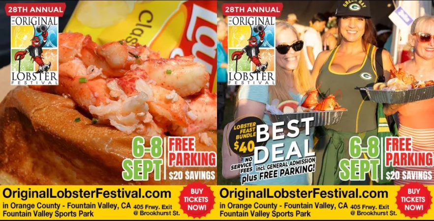 The Original Lobster Festival is returning to Orange County from Sep. 6 to 8