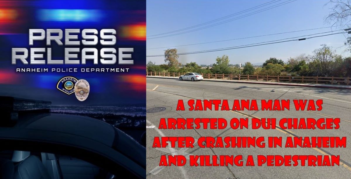 A Santa Ana man was arrested on DUI charges after crashing in Anaheim ...