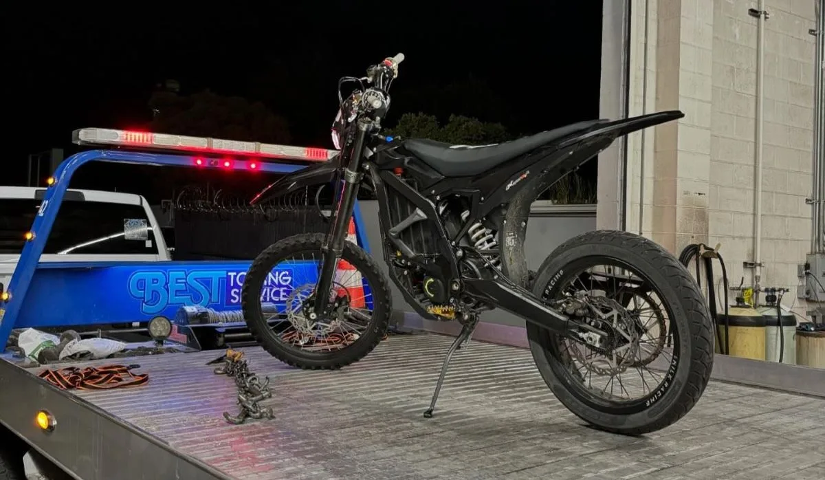 A juvenile was taken into custody after driving crazy on an e-bike in Huntington Beach