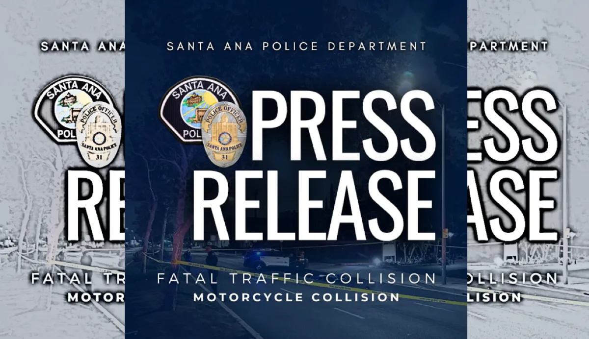 A man on a dirt bike died after hitting a light pole and a tree in Santa Ana