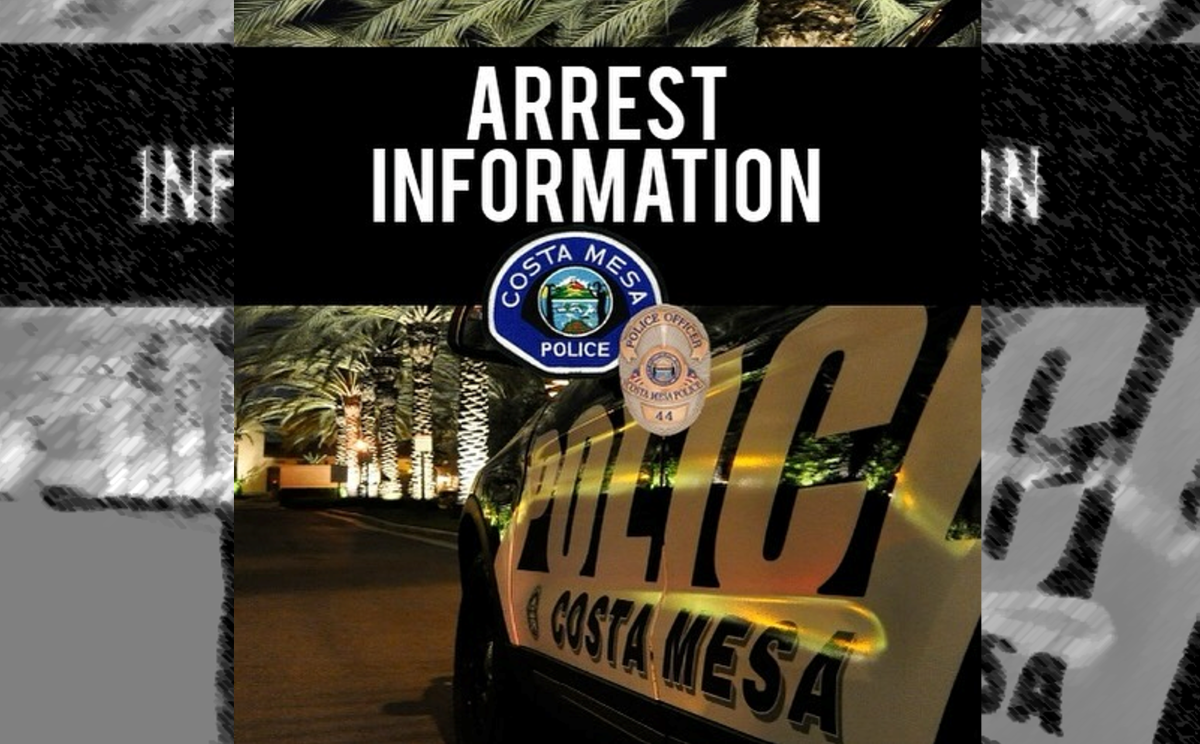 Costa Mesa man arrested for the suspected murder of a female friend ...