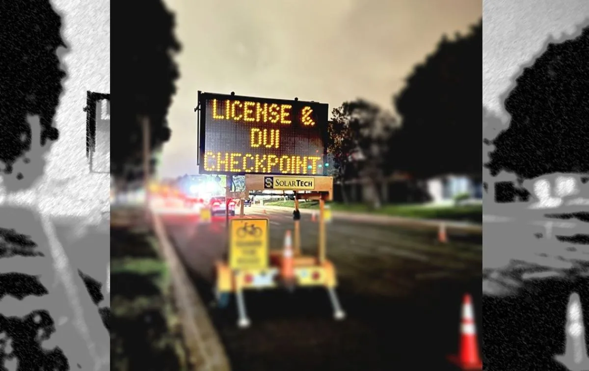 Irvine Police DUI and Drivers License Checkpoint