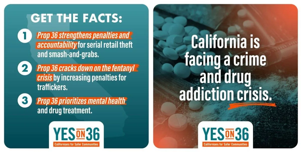 Prop 36 endorsed by the OCDA the OC Sheriff and OC Supervisors Wagner and Chaffee