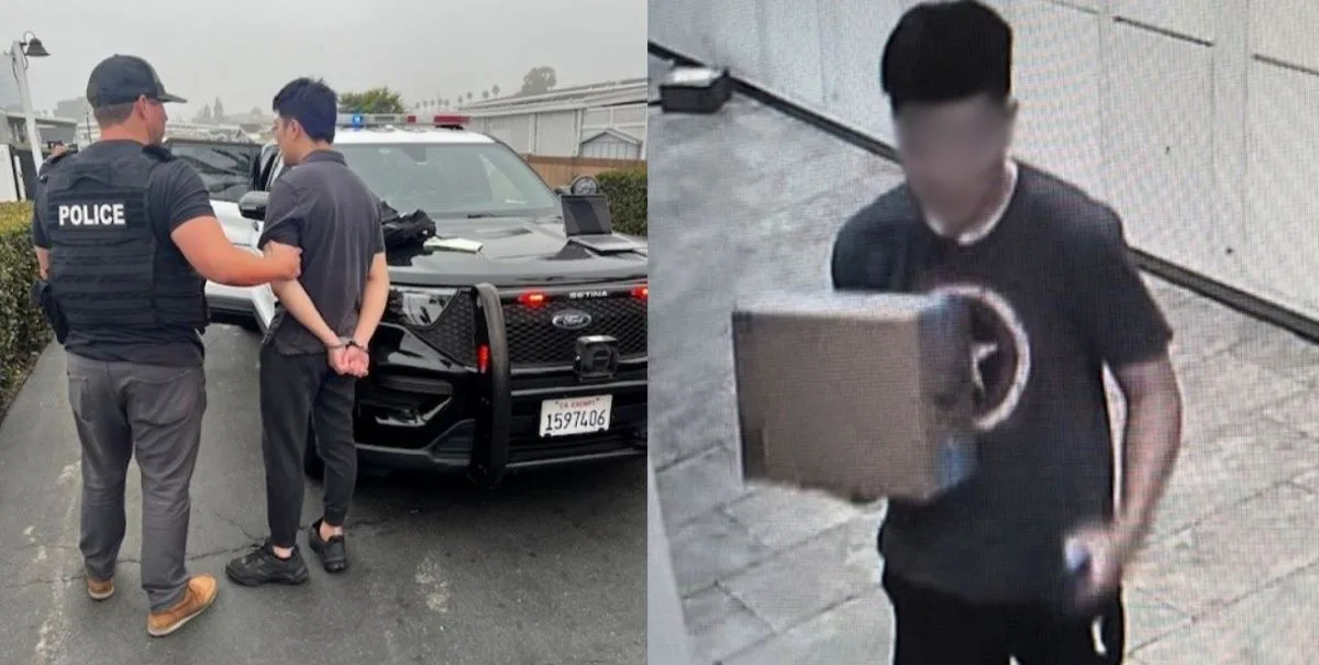 Westminster man arrested for package thefts at an Irvine apartment complex