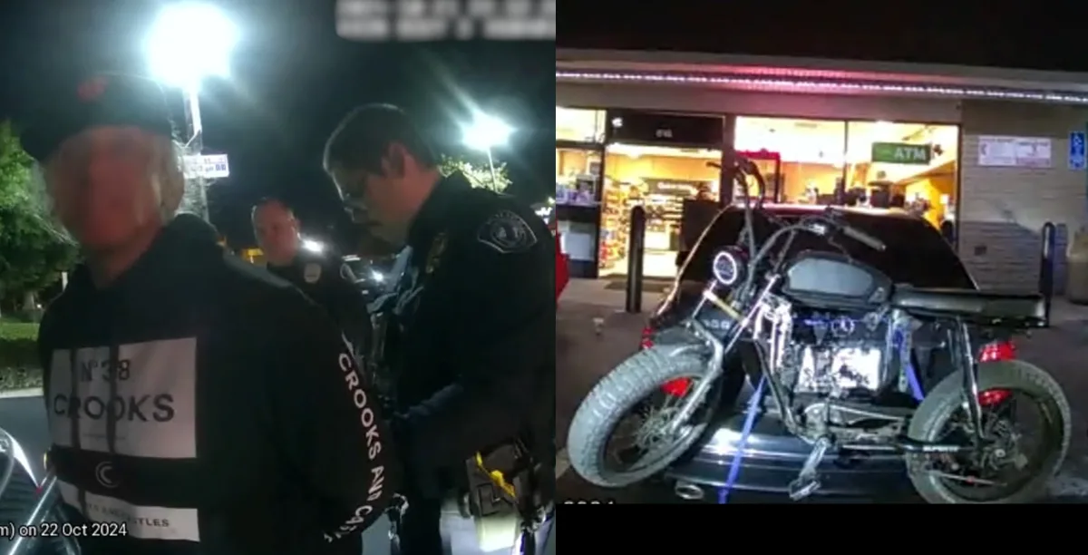 Westminster man arrested with help from the SAPD after stealing an e-bike in Irvine