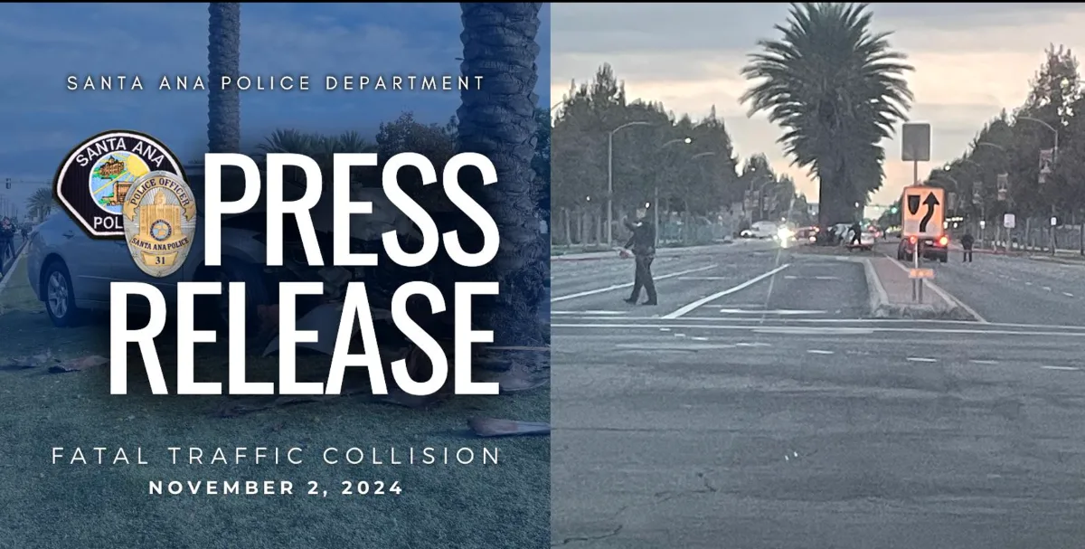 Fatal collision in Santa Ana on Nov 2 2024