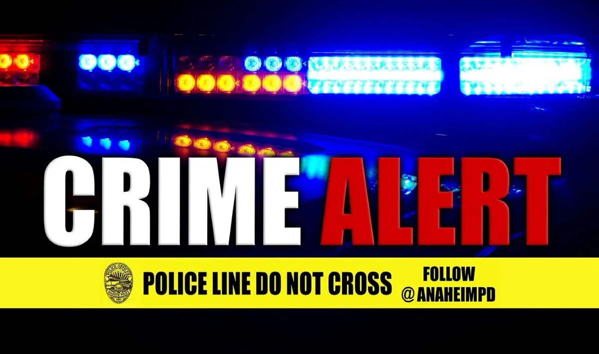 Anaheim Police Crime Alert