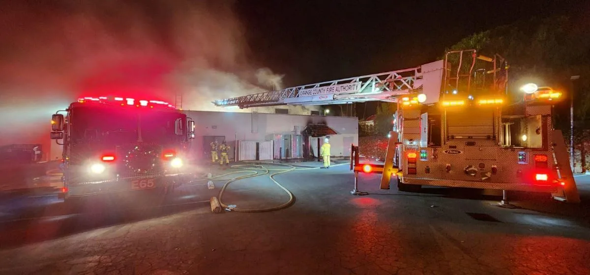 Fire at a Westminster strip center