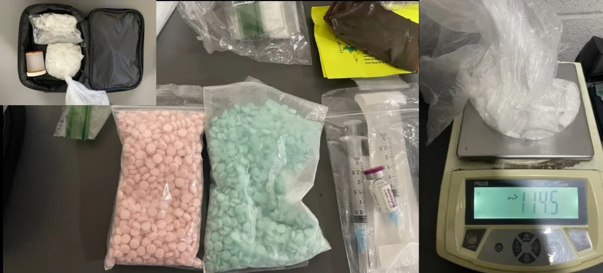 Probationer arrested at a hotel and drugs worth over $62K seized by the Tustin Police