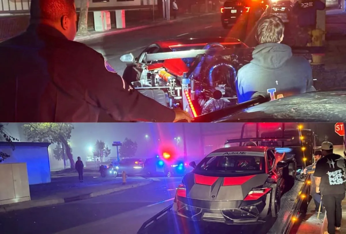 The Garden Grove Police busted an illegal car meet impounding vehicles and issuing 35 citations