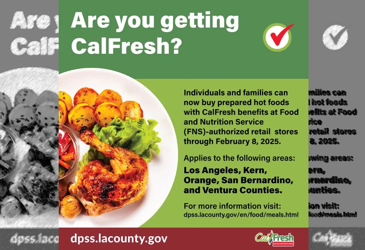 OC CalFresh recipients can buy hot food through February 8 2025