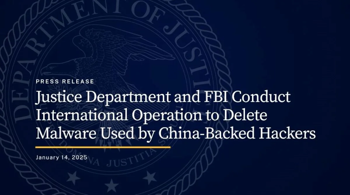 The Justice Department and the FBI partnered with the French to delete China-backed hacker malware