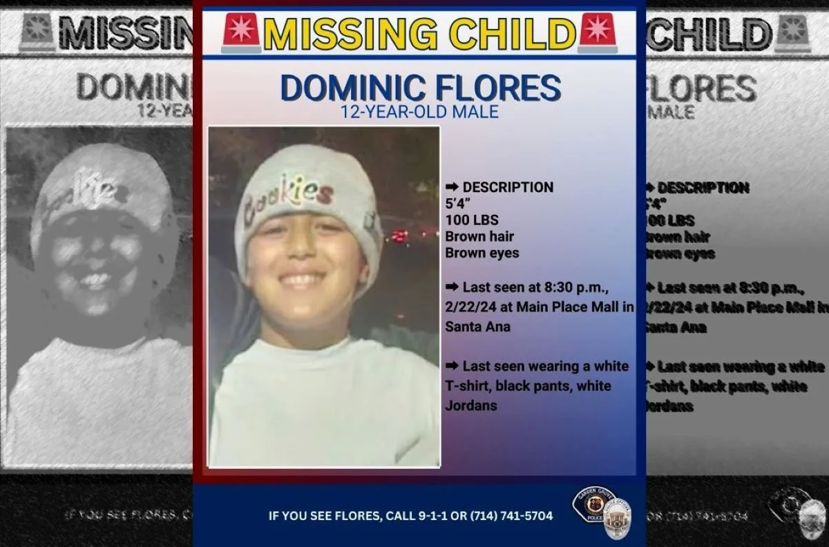 A teenager is missing after hanging out at the MainPlace Mall in Santa Ana last night