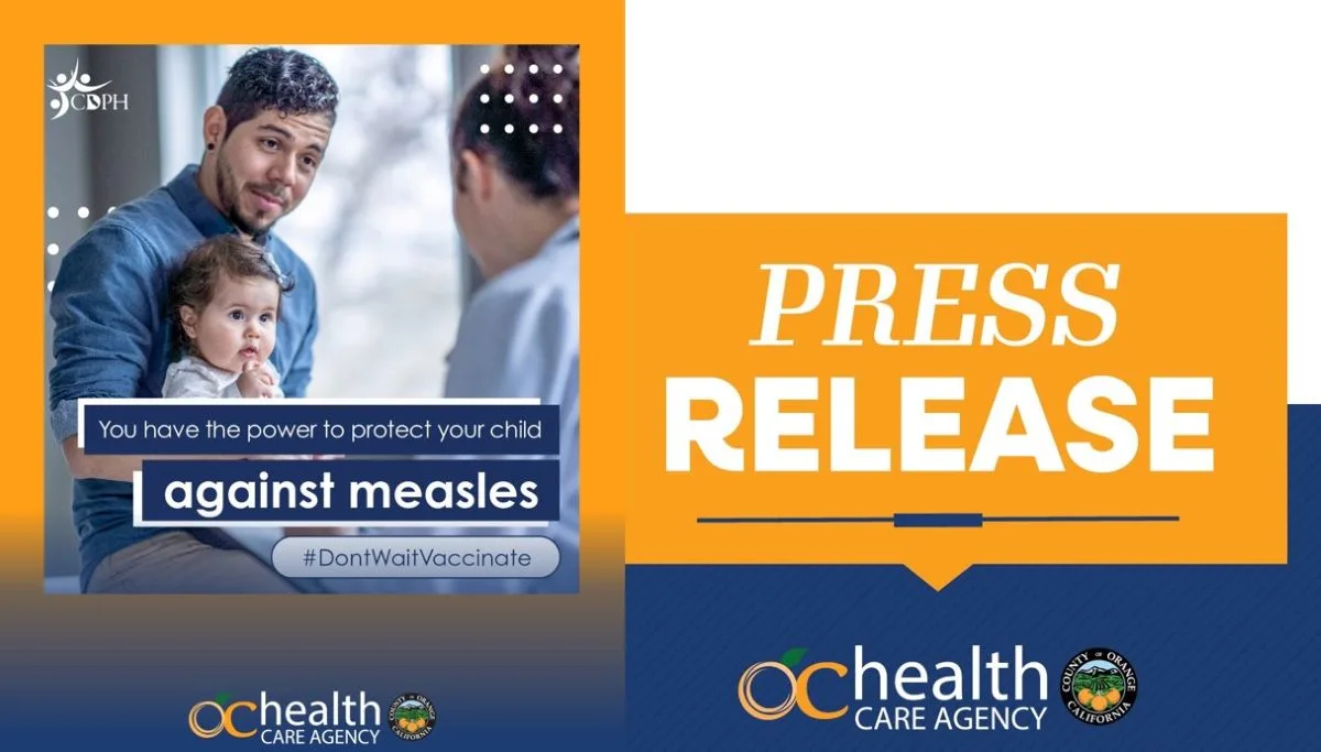 An OC child tested positive for measles after returning from an international trip