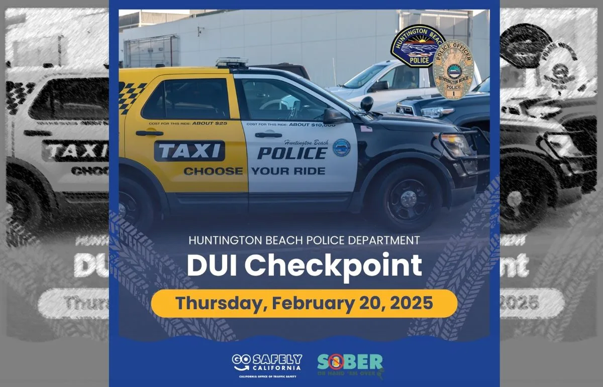 HBPD DUI Checkpoint on 2/20/2025