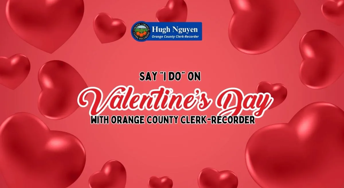 Valentines Day hours extended by the OC Clerk-Recorder