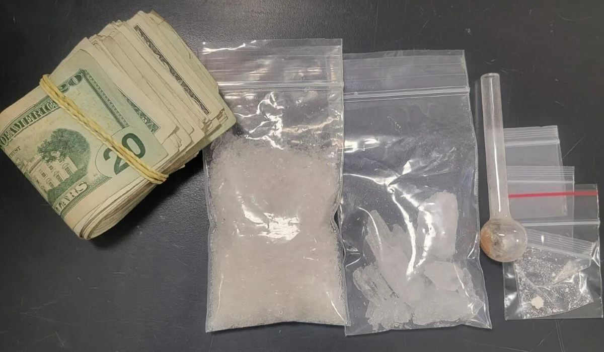 OC deputies arrested a meth dealer and seized his cash and his stash