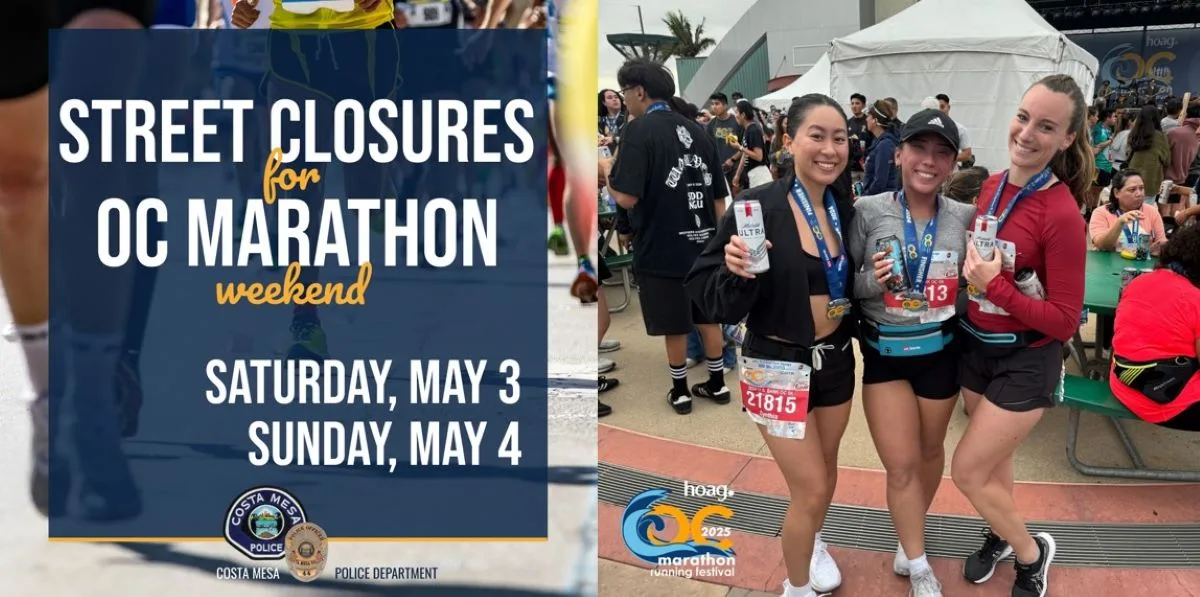Expect street closures and traffic for the OC Marathon this weekend