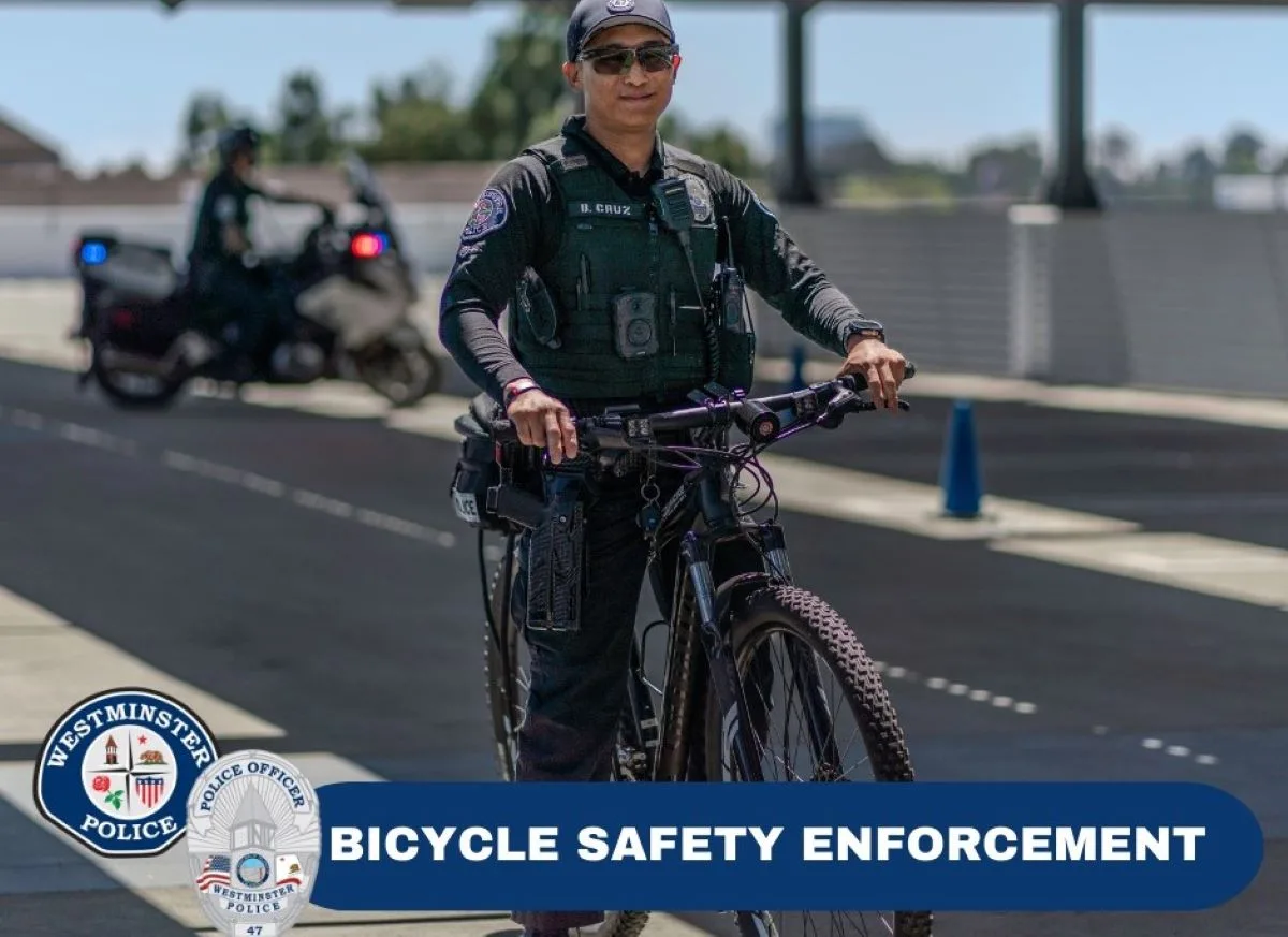 The Westminster Police will conduct a bicycle and pedestrian safety operation this Tuesday