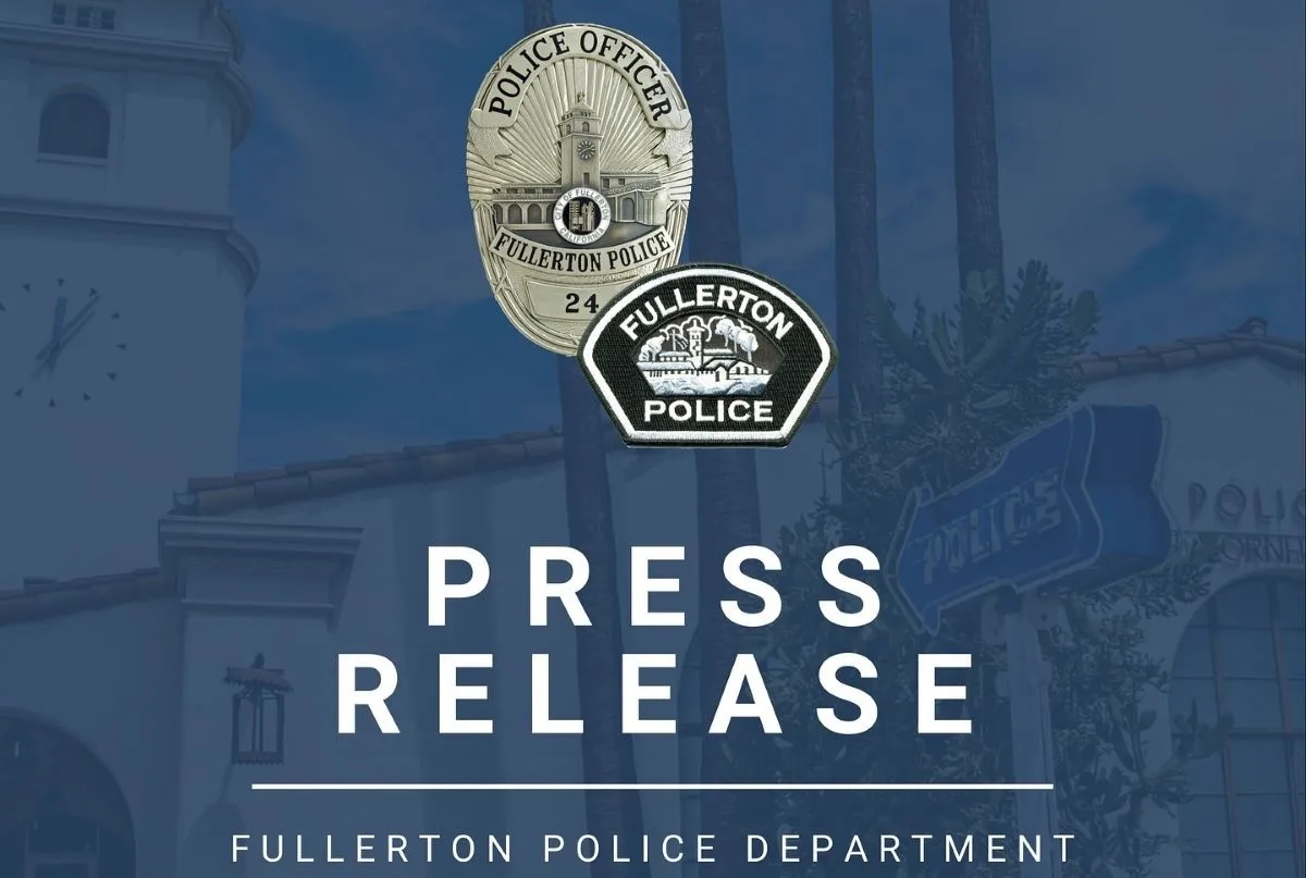 Fullerton Police Press Release