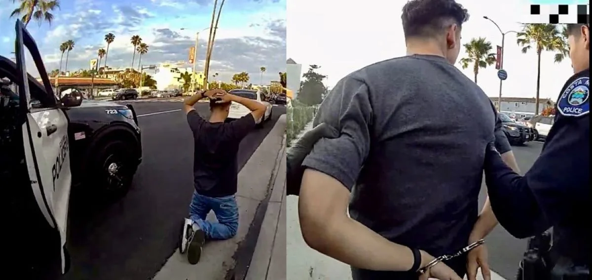 A shooting suspect was arrested after he fled to Newport Beach