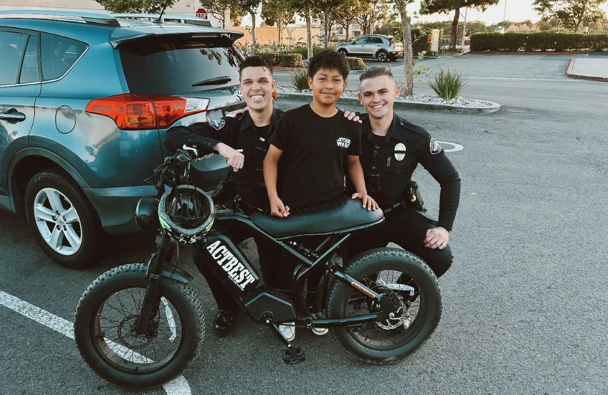 An OC probationer was arrested after stealing an e-bike from a child