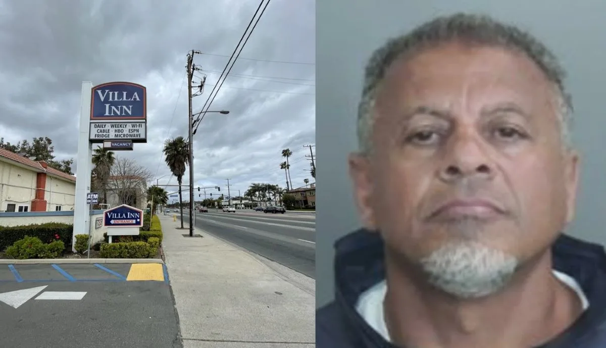 Murder suspect Amir Karkehabadi arrested at an Anaheim motel